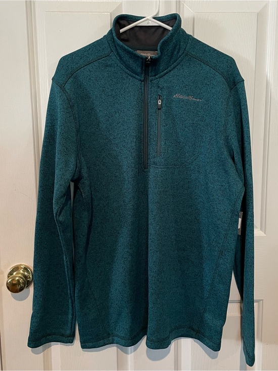 Eddie Bauer Other - Eddie Bauer Men’s Large Dark Teal Half-Zip Fleece Pullover Sweater New with Tags